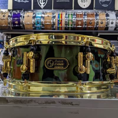 Sonor Artist Series 5x13" JoJo Mayer Beech Snare Drum Earth Finish image 1