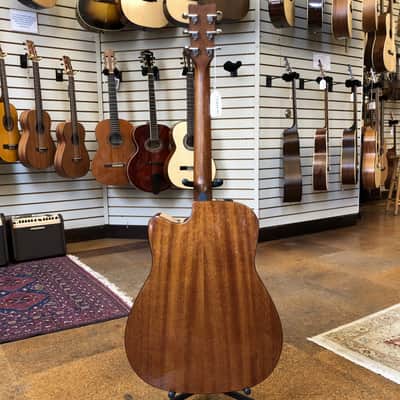 Yamaha FGX800C Solid Top Dreadnought Acoustic-Electric Natural image 6