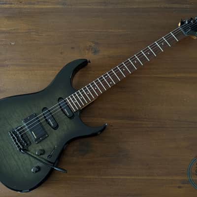 Fernandes HSS Super Strat, Quilted Army Green, MIJ, 1990s image 3