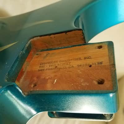 Chandler Super Strat Body And Neck - 80s? 90s? Blue Flame - Similar to Kramer or Jackson image 13