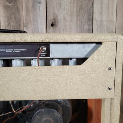 Fender Twin 6GB 1961 - Rough Blonde Tolex Original, serviced, with original cover image 15