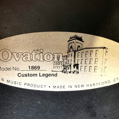 Ovation 1869 Custom Legend 1995 Black image 21