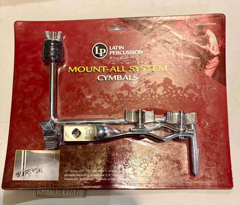 Latin Percussion LP236A Mount-All Cymbal Bracket 2020's - Chrome image 1