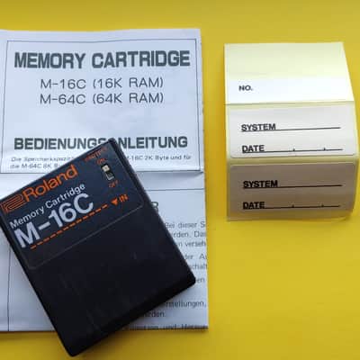 ROLAND M-16C JUNO MKS JX8P JX10P Memory Cartridge store your own sounds image 8