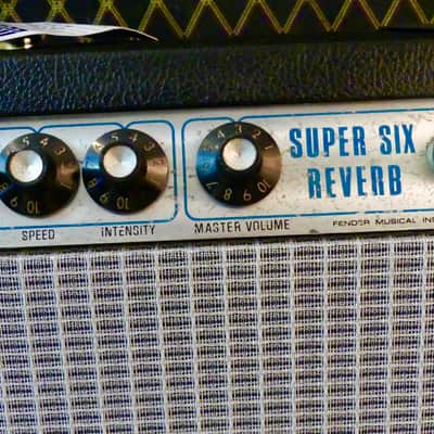 Vintage 1972 Fender Super Six (Twin) Reverb Amp Head With Original Footswitch and Mojotone Head image 4