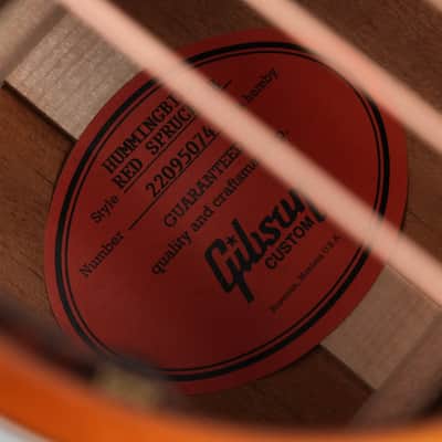 Gibson Custom Hummingbird Red Spruce Honey Burst 2025 image 11
