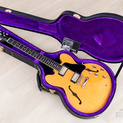 2002 Epiphone Elite 1963 ES-335 Dot Natural w/ Open Book Headstock, Case & Tag, Japan Terada image 17