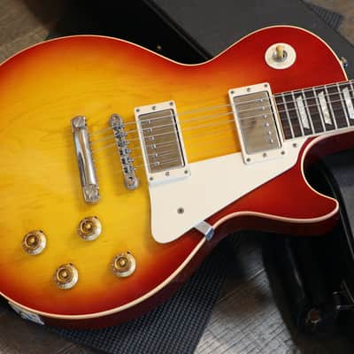 2005 Gibson Custom Shop Les Paul '58 Reissue Electric Guitar Cherry Sunburst + COA OHSC image 3