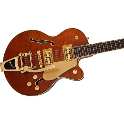 Mint Gretsch LTD Broadkaster Jr. Semi-hollowbody Electric Guitar - Roundup Orange Stain image 5