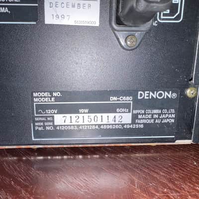 Denon Professional CD Player DN-C680 1997 - Black image 5