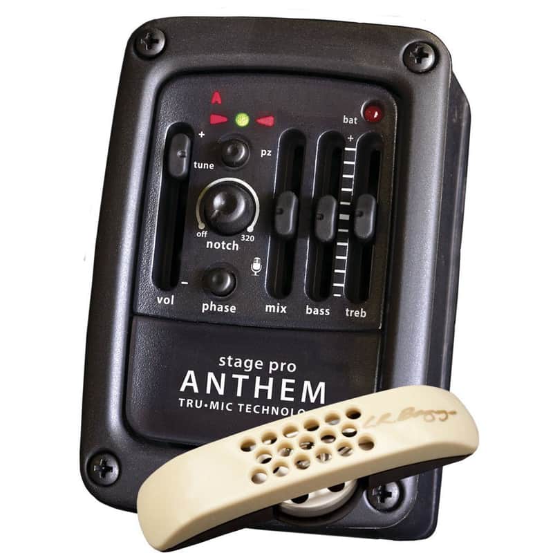 Mint LR Baggs StagePro Anthem Acoustic Guitar Microphone Pickup System w/ EQ Tuner image 1