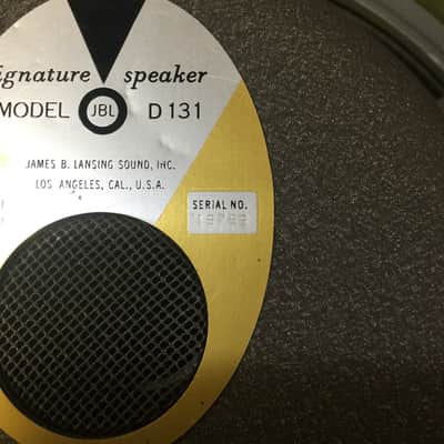 JBL D131 8ohm 1961 - Early version of the D120 image 9