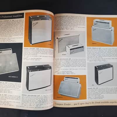 1963 Fender 8 Page Catalog/Brochure Original Strat, Tele, Jazz Bass, P. Bass Amps E.T.C. Original image 3