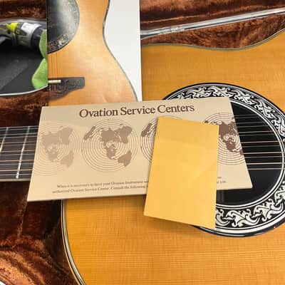 Ovation Vintage 1118 Glen Campbell 12-String 1981 Natural w/Case, Papers Original Owner  / Rare image 21