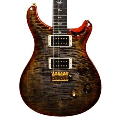 PRS Wood Library Custom 24 10-Top Flame - Burnt Maple Leaf image 1