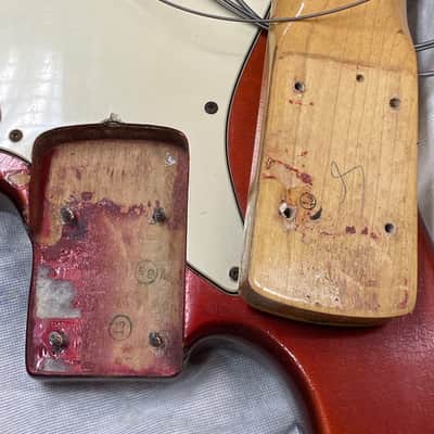 Fender Jazz Bass 1968 - Candy Apple Red - Custom Color - CAR image 19