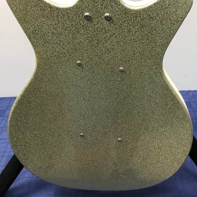 Danelectro DC 59 Reissue Bass Left Handed Lefty Silver Sparkle Electric Bass image 13
