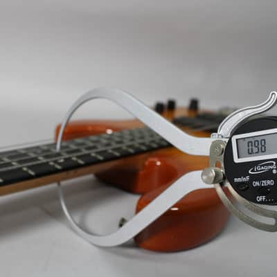 1995 G&L L-5500 Transparent Amber 5-String Active Bass w/HSC image 20