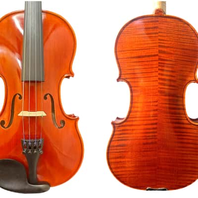 HandMade Violin Outfit 4/4-Italian Spruce,Flamed back, Vivid sound image 1