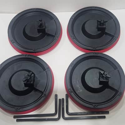 4 ddrum DD1M Electronic Drum Pads W/ Arms Black & Red image 2
