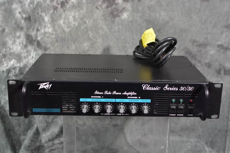 Peavey Classic Series 50/50 Guitar Rackmount Stereo TUBE Power Amp 90s w FAST Same Day Shipping image 1