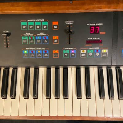 Rhodes Chroma 64-Key 16-Voice Polyphonic Analog Synthesizer 1982 - 1984 - Black w/ Wood Sides image 3