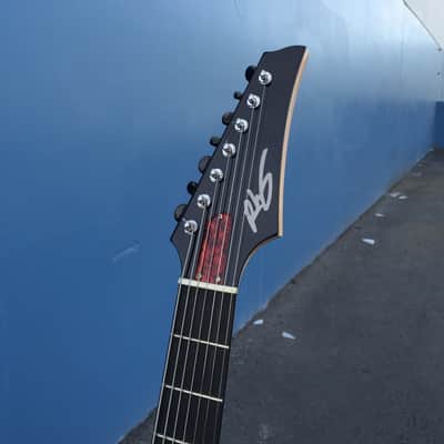 Rhoney Paramour (7-string Prototype) 2013 Black Top, Natural Back image 3