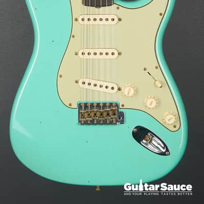 Fender Custom Shop 59 Stratocaster Rosewood Journeyman Super Faded Aged 2025 - Sea Foam Green (Cod.1926NG) image 2