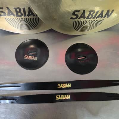 Sabian 18" AAX Arena Medium Marching Cymbals (Pair) 2010s - Brilliant image 5