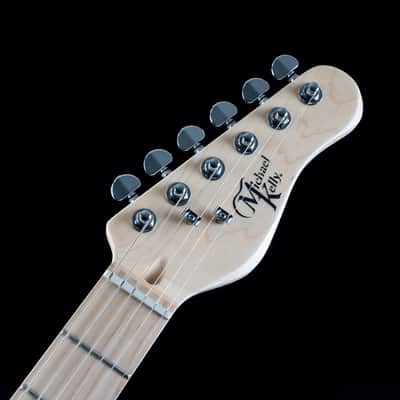 Michael Kelly 1955 Great 8 Boutique Mod, Black Wash, Quilt Maple Top, Swamp Ash Body image 7