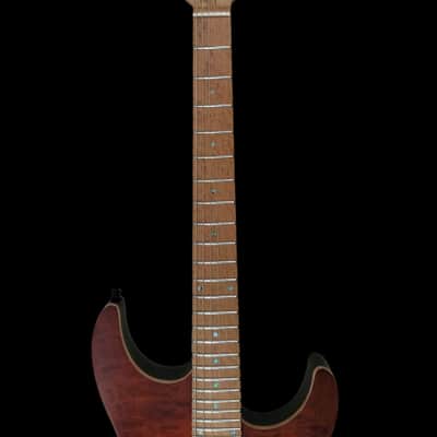 Mayones Aquila Elite S 6 Lava Burst Quilted Maple Gloss Top Birdseye Maple TEW Fingerboard image 4