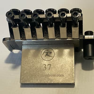 2000's Schaller Original Made in Germany Cosmo/Black Chrome Floyd Rose Electric Guitar Tremolo Bridge & Arm Set image 12