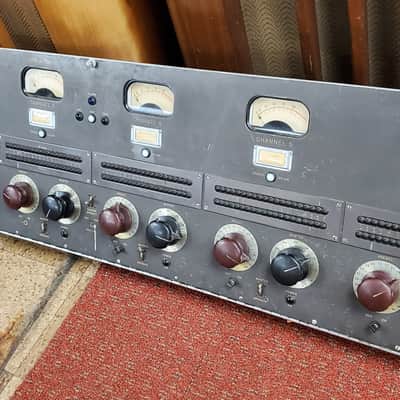 Custom NBC Master Control 6 Channel Console Front Panel w/(6) Weston 862 Meters image 4