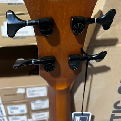 Ibanez AEGB24E AEG Acoustic-electric Bass Guitar - Black High Gloss image 6