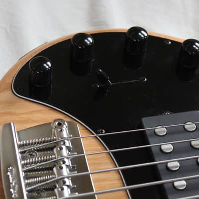 Ernie Ball Music Man StingRay 5 H Left Handed Lefty 5 String Electric Bass - Natural Gloss Finish image 5
