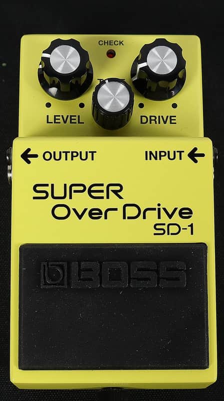 Boss SD-1 Super Overdrive Electric Guitar Effect Pedal Yellow image 1