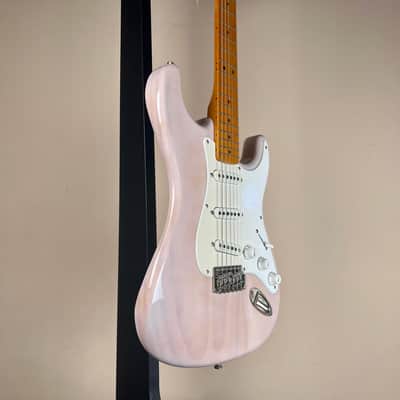 Fender Squier Classic Vibe '50s Stratocaster - NOS White Blonde - Naturally Aged Vintage Vibe image 4