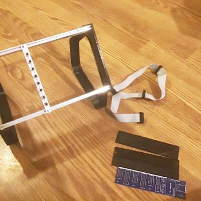 mint 44HP Modular Eurorack Desktop free standing Skiff with extras - Black image 2