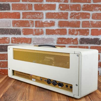 Marshall 1959SLP 35th Anniversary MK II Reissue 2-Channel 100-Watt Guitar Amp Head 1997 White w/ Matching 1960AX 4x12 Cabinet image 7