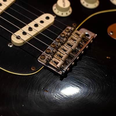 Fender CS 62/63 Dual-Mag II Strat Relic RW Limited 2020 - ABLK/3STB image 7
