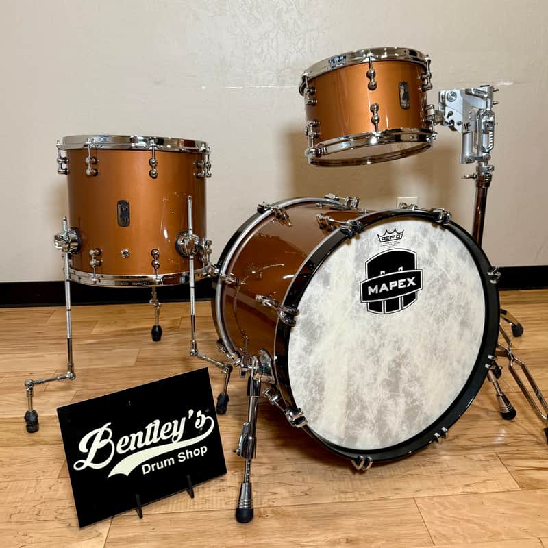 ~RARE!~ Mapex Black Panther Design Lab 3-Piece 12/14/20 Versatus Drum Kit Set in Transparent Copper Lacquer (Rm4) image 1