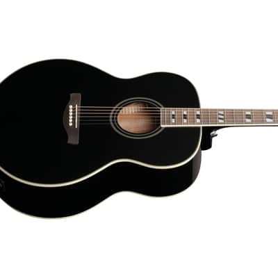 Ibanez AJ70M1E Artwood Acoustic-Electric Jumbo Body Guitar - Black High Gloss image 5