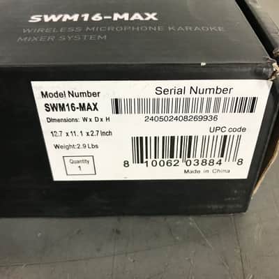 Sound Town SWM16-MAX Wireless Microphone Karaoke Mixer System, Dual Mics image 8