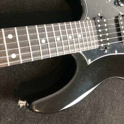 Harley Benton RG-JUNIOR BK Gloss Black Short Scale Guitar - SHORT 7/8 SCALE image 4