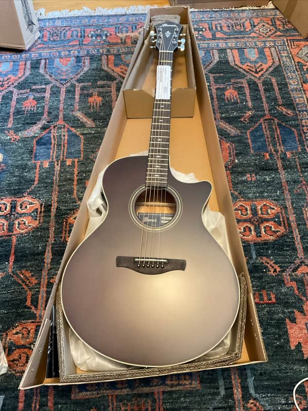 Ibanez AE100BUF Acoustic-electric Guitar - Burgandy Flat image 1