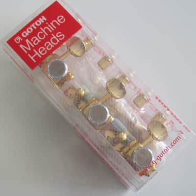 Gotoh Gold SD91-MGT 6-in-line Vintage Style Locking Tuners TK-0769-002 image 2