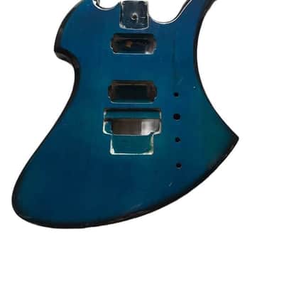 Transparent Blue Guitar Mockingbird Style Basswood Body image 1