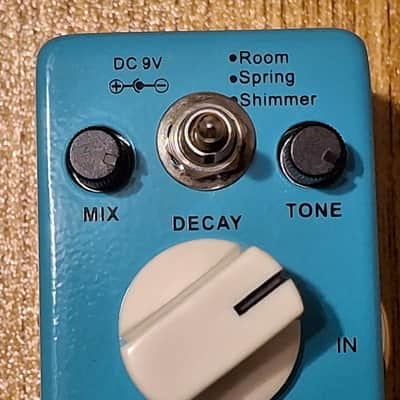 Tom's Line : Digital Reverb mini pedal, with 3 reverb modes (Room, Spring & Shimmer), 2020s image 4