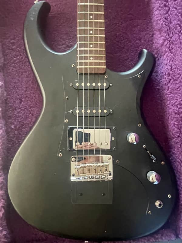 Vintage 1986 Aria Pro II 'The Cat' - MIJ - Electric Guitar HSS Hardtail Black image 1