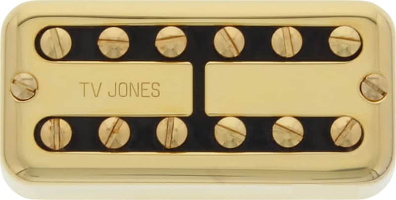 TV Jones TV Classic Humbucker Bridge Pickup, Universal Mount, Gold image 1